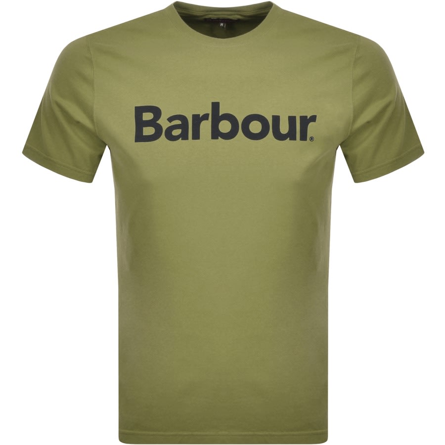 Alternative Image for ProductBarbour Logo T Shirt Green1